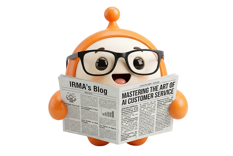 IRMA leyendo el diario